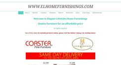 Desktop Screenshot of elhomefurnishings.com