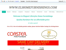 Tablet Screenshot of elhomefurnishings.com